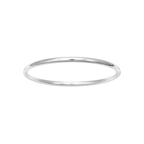 Bracelet Jonc ronde Argent 925 rhodié 4.0mm