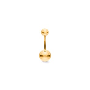 Bauchpiercing 750/18 K Gelbgold, Kugel