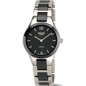 Boccia Titanium Ceramic Lady Saphir Date 29mm