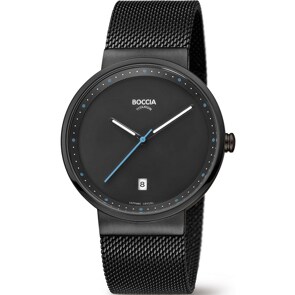 Boccia Titanium Gent Saphir Date 38mm