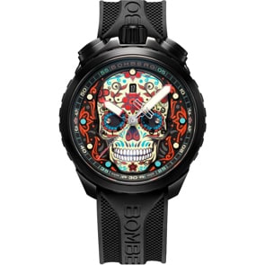 Bomberg Bolt-68 Heritage Sugar Skull Red
