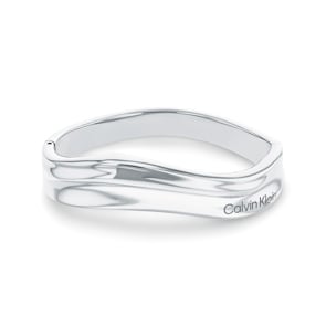 Calvin Klein Armreif ck Reflect schmal Silbrig