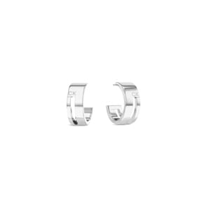 Calvin Klein Creolen Geometric Essentials Silbrig