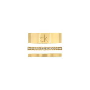 Calvin Klein Damenring Trio Goldig
