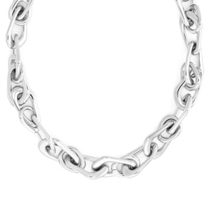 Calvin Klein Halskette Statement Links Silbrig