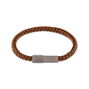 Calvin Klein Lederarmband Industrial Facets Braun
