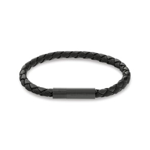 Calvin Klein Lederarmband Velocity Schwarz