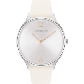 Calvin Klein Timeless Leather 38 Silbrig