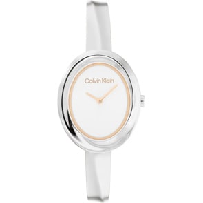Calvin Klein Twisted Bezel 24mm Silbrig