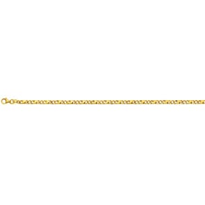 Bracelet carrera poli or jaune 750/18 ct 3.5mm - 22cm