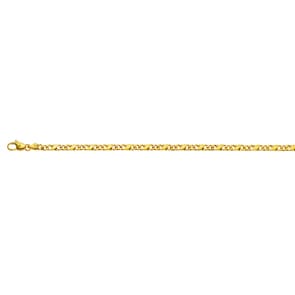 Bracelet carrera poli or jaune 750/18 ct 4.0mm - 19cm
