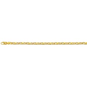 Bracelet carrera poli or jaune 750/18 ct 5.0mm - 19cm