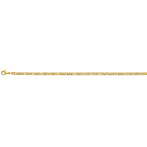 Bracelet carrera satiné or jaune 750/18 ct 3.5mm - 22cm