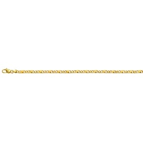Bracelet carrera satiné or jaune 750/18 ct 4.0mm - 19cm