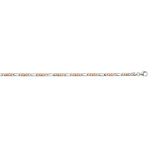 Carrera-Figaro Chain Solid 750/18 K Two-tone Gold 3.5mm