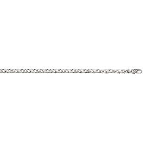 Carrera-Kette poliert 750/18 K Weissgold 5.0mm