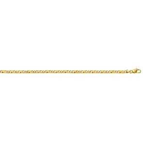 Carrera-Kette satiniert 750/18 K Gelbgold 4.0mm