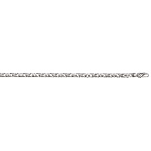 Collier carrera satiné or gris 750/18 ct 5.0mm
