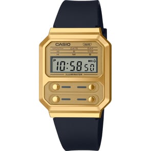 Casio Vintage Edgy Schwarz / Goldig