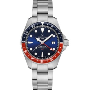 Certina DS Action GMT Powermatic 80 Blau / Rot