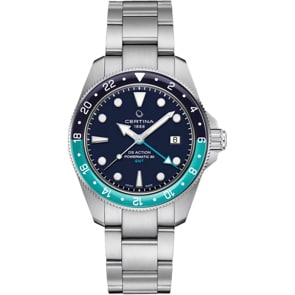 Certina DS Action GMT Powermatic 80 Bleu / Turquoise