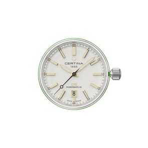 Certina DS+ Powermatic 80 Uhrenkopf Silbrig