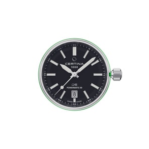 Certina DS+ Powermatic 80 Uhrenkopf Schwarz