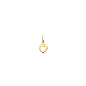 Charm-Anhänger 750/18 K Gelbgold, Herz
