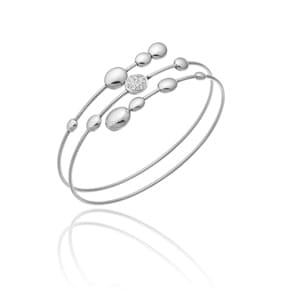 Chimento Armillas Acqua Armreif 750 Weissgold mit Diamanten 0.12 ct G/vs