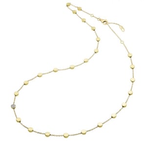 Chimento Armillas Acqua Collier 750 Gelbgold mit Diamanten 0.05 ct G/vs