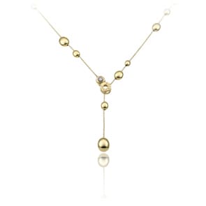 Chimento Armillas Acqua Collier 750 Gelbgold mit Diamanten 0.03 ct G/vs