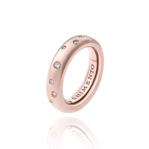 Chimento Forever Brio Damenring 750 Roségold mit Diamanten 0.24 ct G/vs