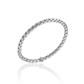 Chimento Stretch Spring Armband 750 Weissgold 5.1mm