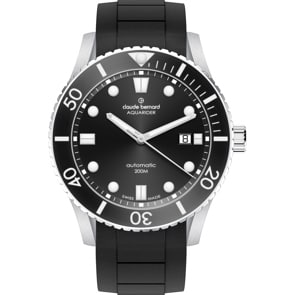 Claude Bernard Aquarider Automatic Date Schwarz