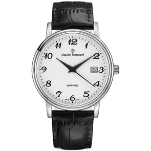 Claude Bernard Classic 39 Schwarz / Weiss