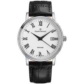 Claude Bernard Classic 39 Schwarz / Weiss