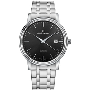 Claude Bernard Classic 39 Silbrig / Schwarz