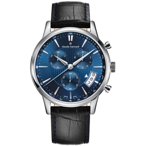 Claude Bernard Classic Chronograph Blau / Schwarz