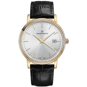 Claude Bernard Classic Gents Date Gold / Black 42mm 