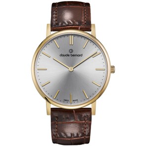Claude Bernard Classic Doré / Marron