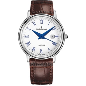 Claude Bernard Classic Ladies Marron / Blanc