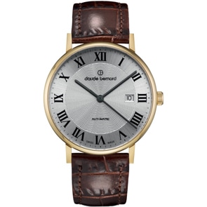 Claude Bernard Classic Slim Line Automatic Doré / Marron