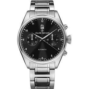 Claude Bernard Proud Heritage Automatic Chronograph Silver / Black