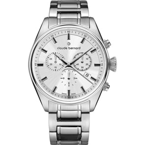 Claude Bernard Proud Heritage Chronograph Silbrig
