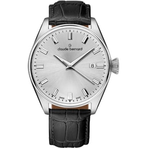 Claude Bernard Proud Heritage Date Silbrig / Schwarz