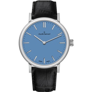 Claude Bernard Slim Line 32 Blau / Schwarz