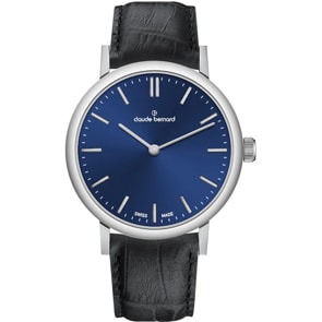 Claude Bernard Slim Line 32 Blau / Schwarz