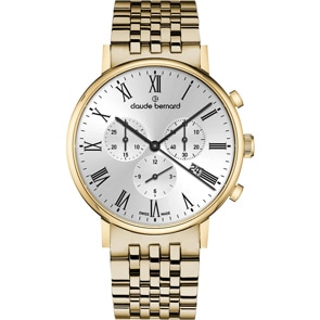 Claude Bernard Slim Line Chronograph Goldig