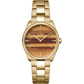 Cluse Féroce Petite Tiger's Eye Gold