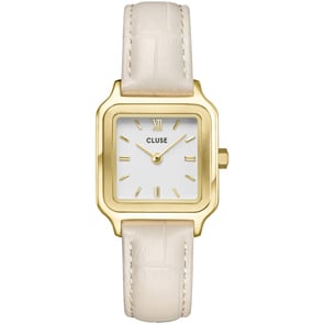 Cluse Gracieuse Petite Leather Marshmallow Croco